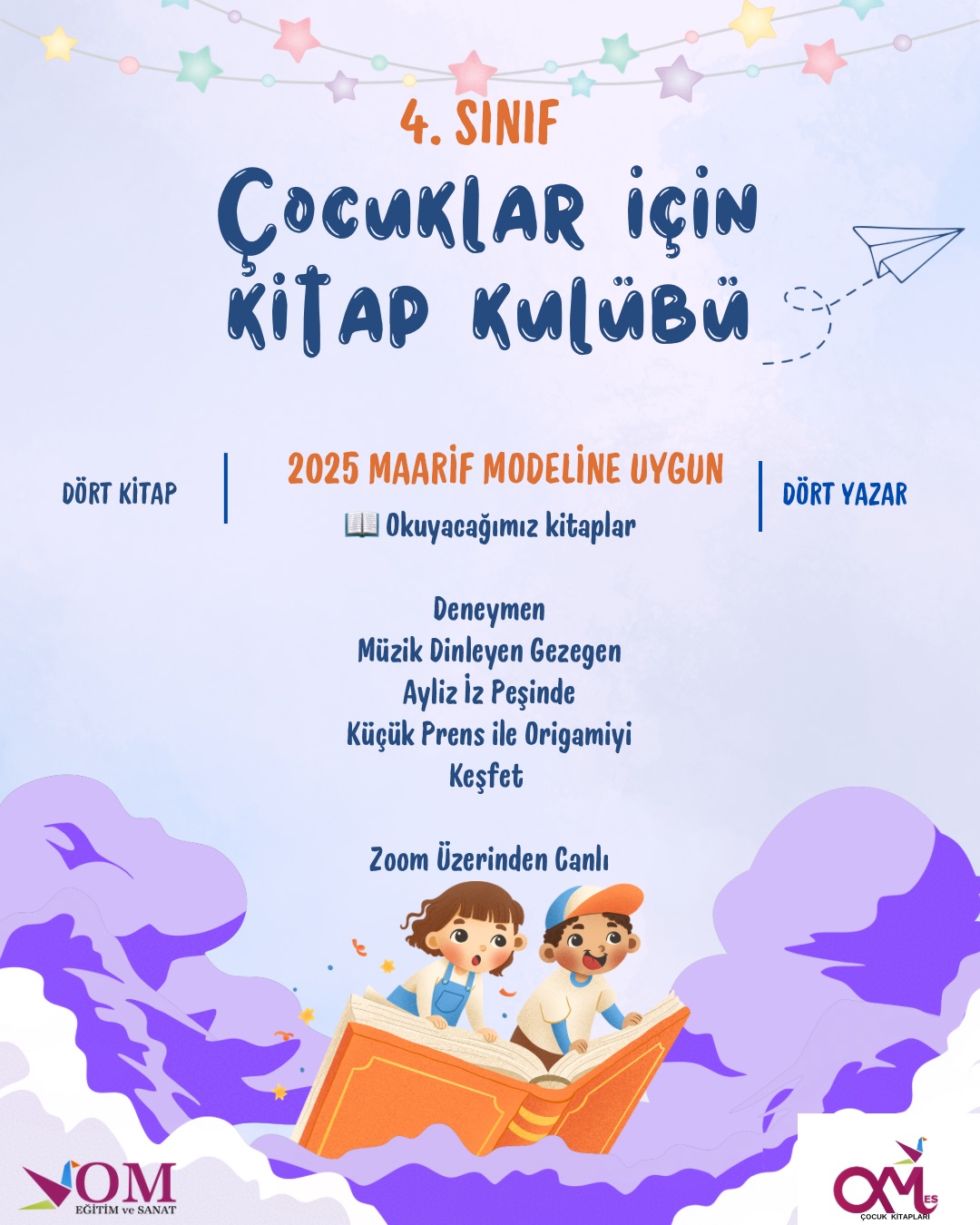 Blue Orange Cute Illustrative Children's Book Reading Club Instagram Post - 4